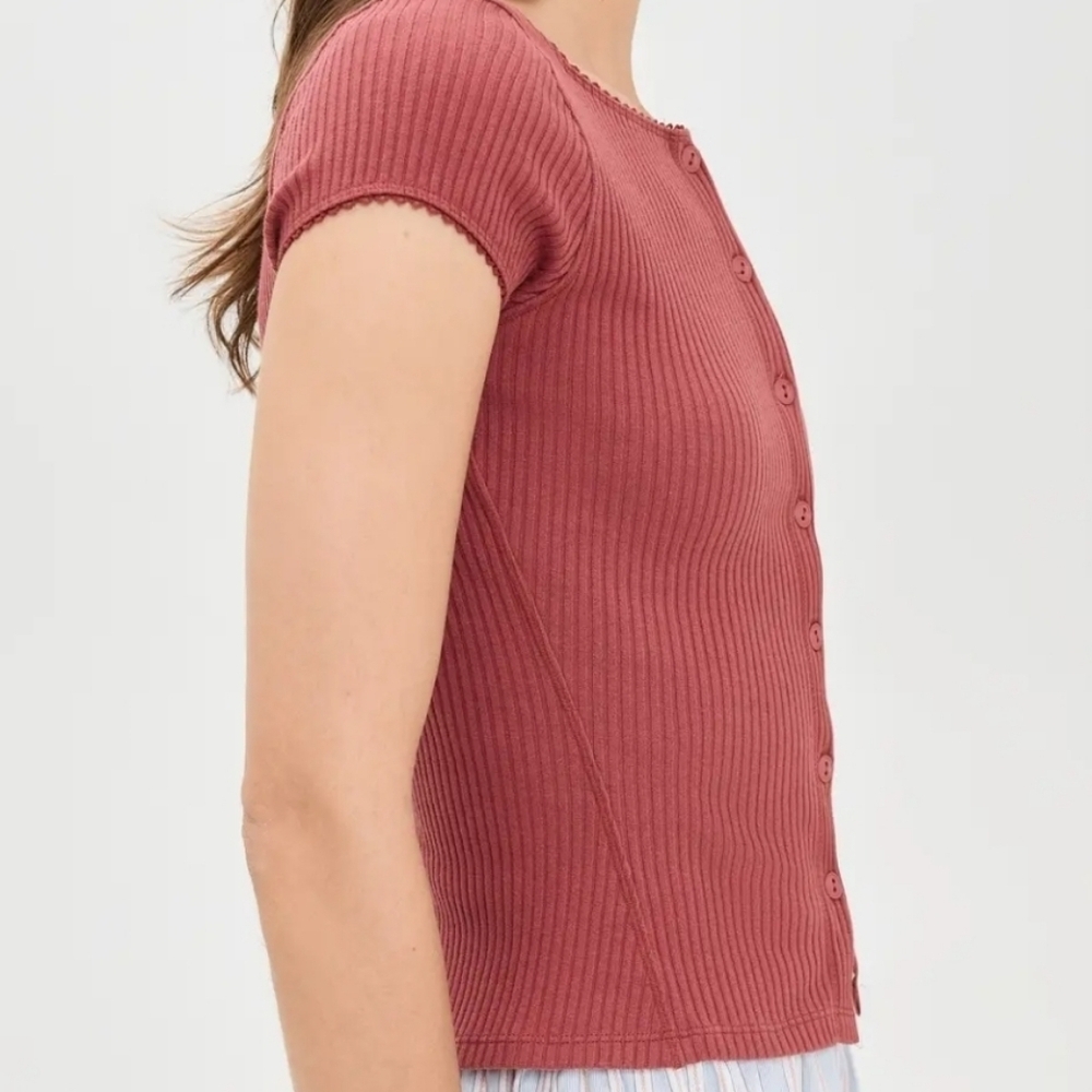 Intimately Free People Most Wanted Cardigan In Rust - Picture 4 of 8